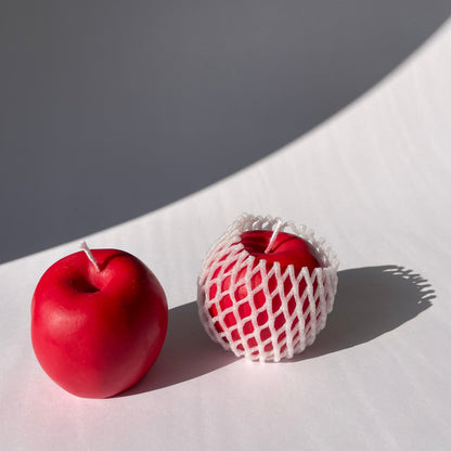 Scandles Farmers Markets Apple Candle - Red