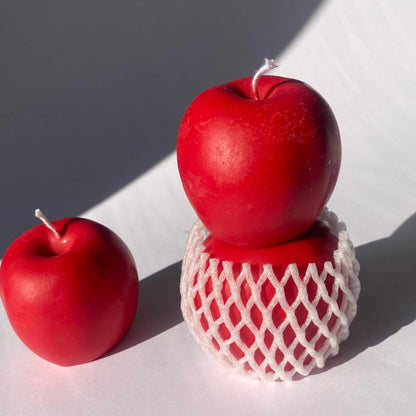 Scandles Farmers Markets Apple Candle - Red