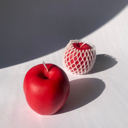 Scandles Farmers Markets Apple Candle - Red