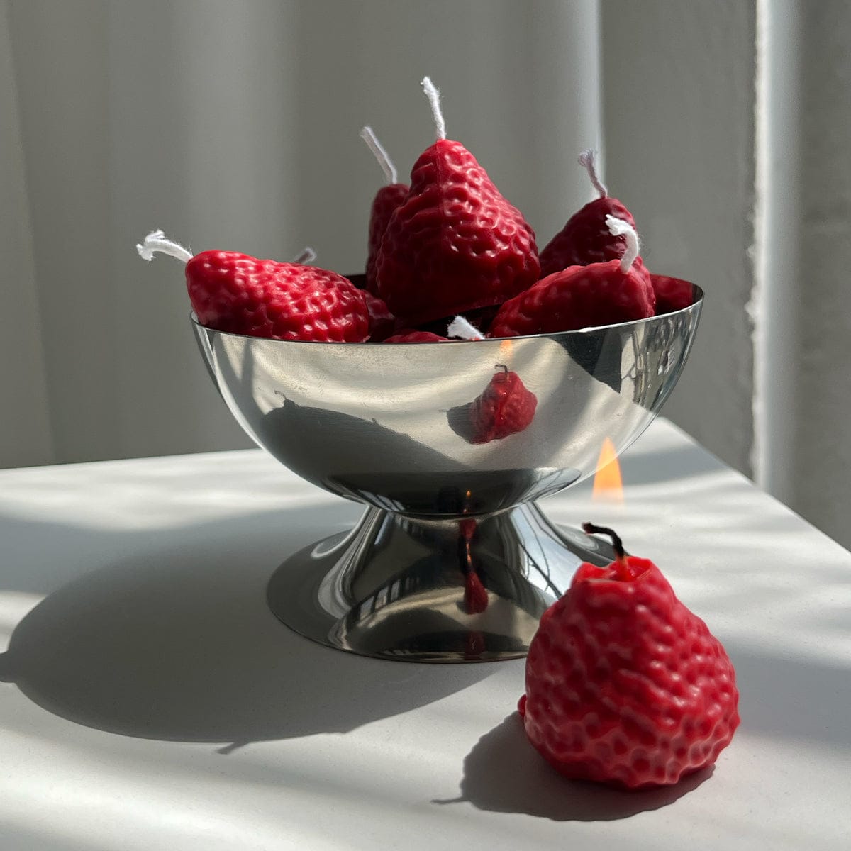 Scandles Farmers Markets Red / Berry / 8 Pack Strawberry Candles - 8 Pack