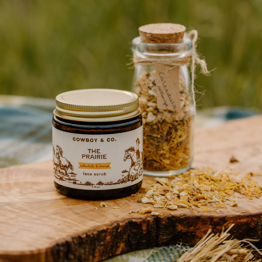 The Prairie - Organic Calendula &amp; Sweet Orange Exfoliating Face Scrub - My American Goods