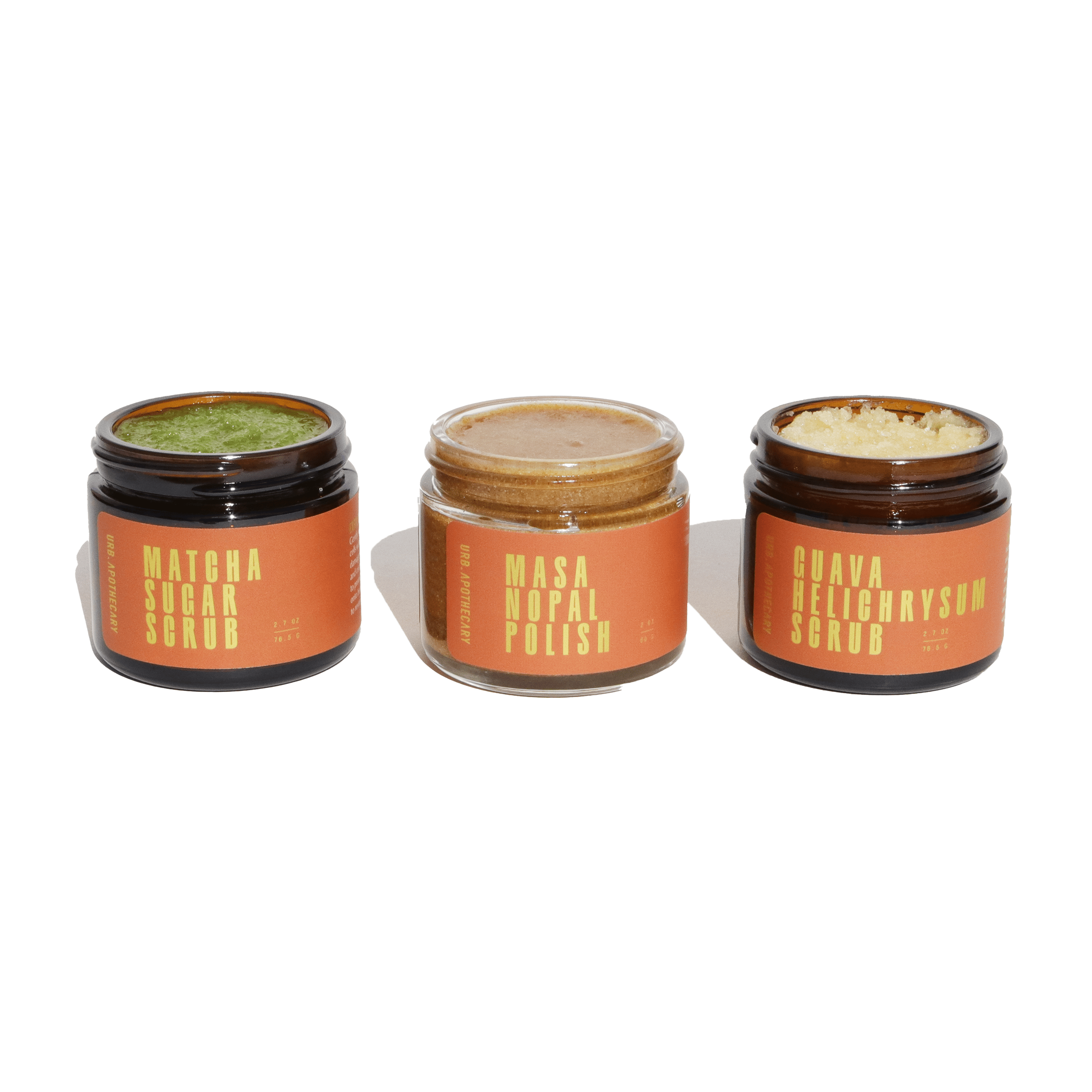 URB APOTHECARY BODY SCRUB No Gift Set Box Scrub Trio - Bundle