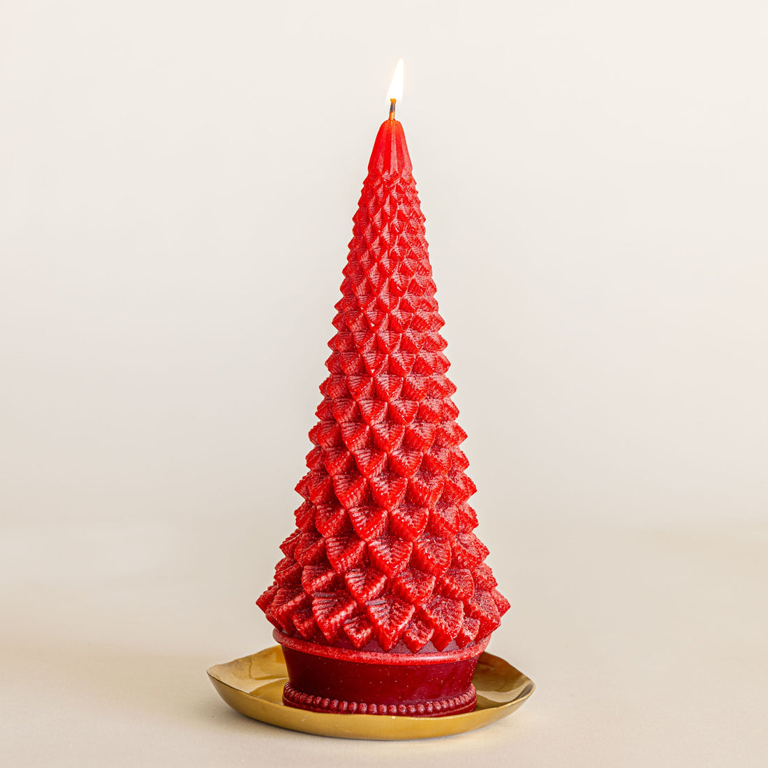 Signature Sculpted Tree Candle - Spicy Apple