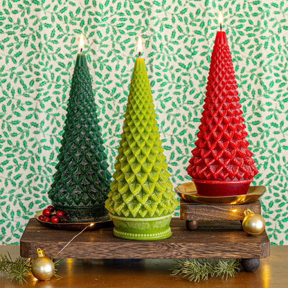Signature Sculpted Tree Candle - Forest