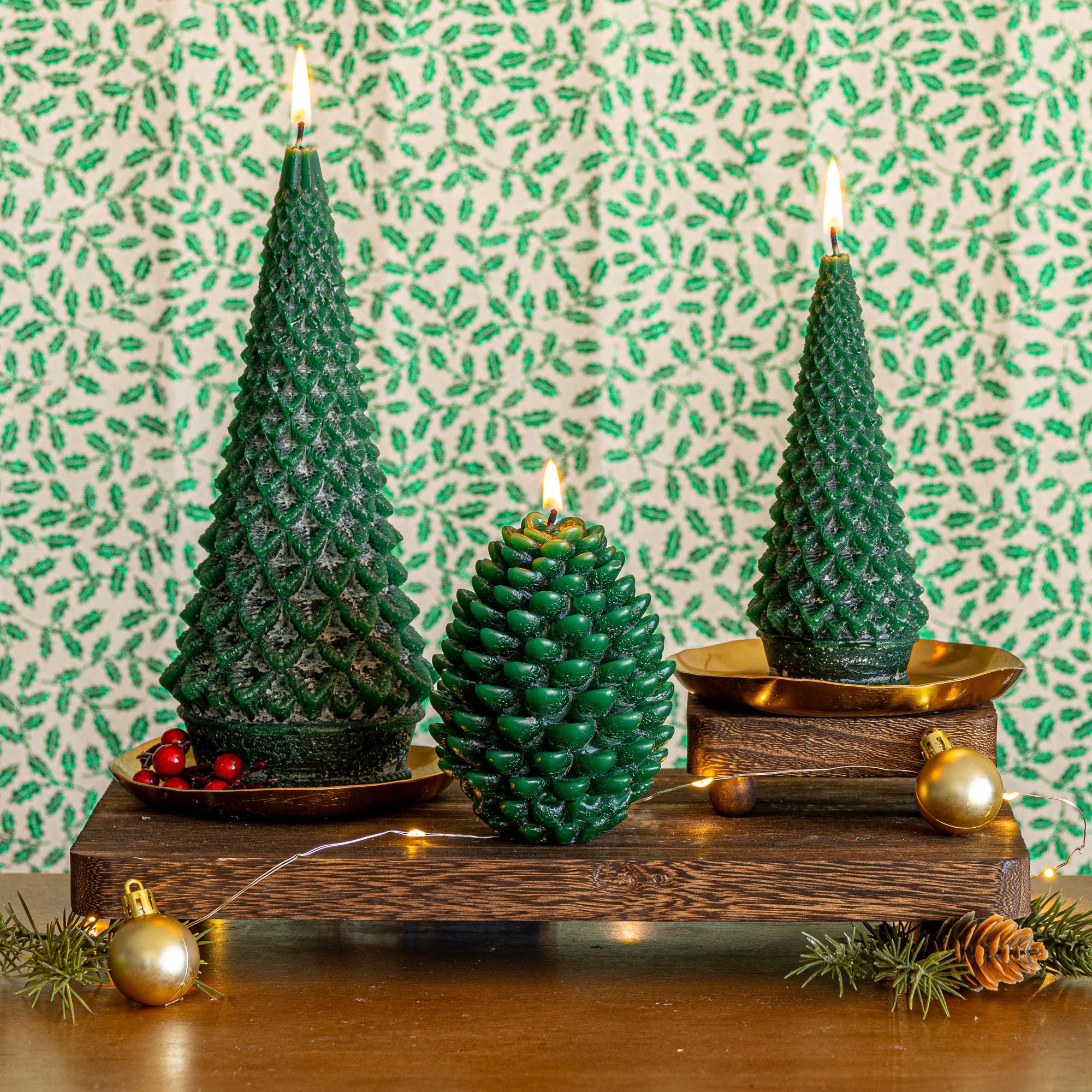 Accent Sculpted Tree Candle - Forest