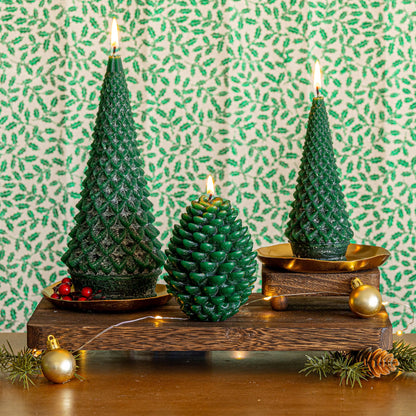 Accent Sculpted Tree Candle - Forest