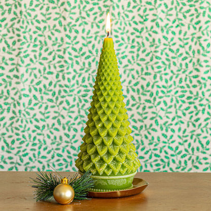 Signature Sculpted Tree Candle - Winterberry Frost