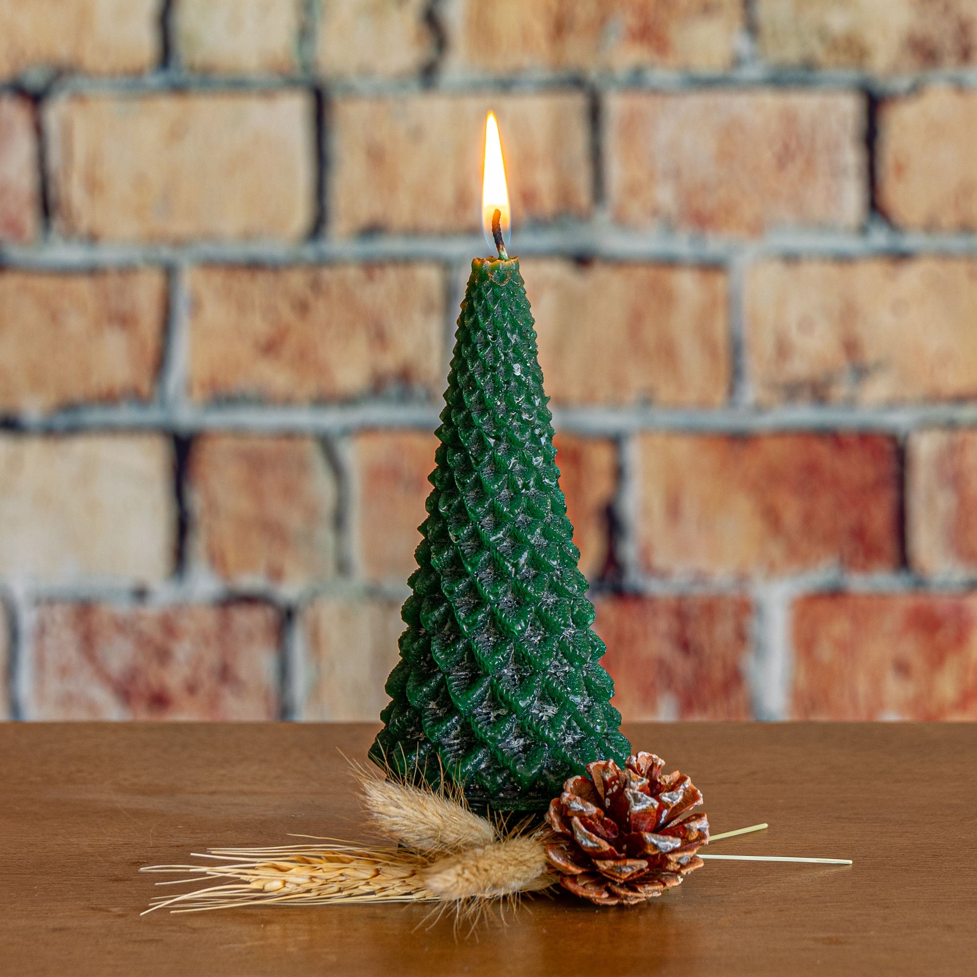 Accent Sculpted Tree Candle - Forest
