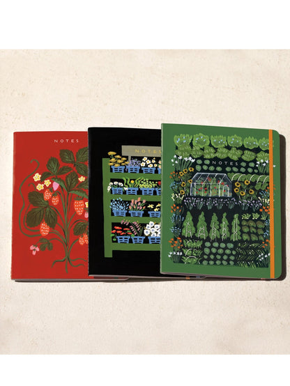 Garden Greenhouse Sewn Trio Notebook Set - My American Goods