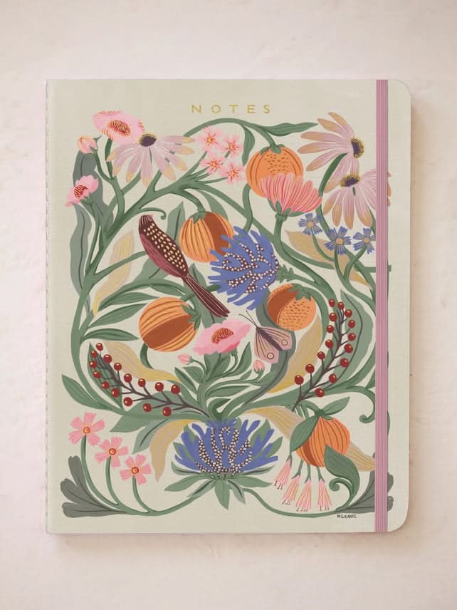 Ash &amp; Rose notebook Flora + Fauna Sewn Trio Notebook Set