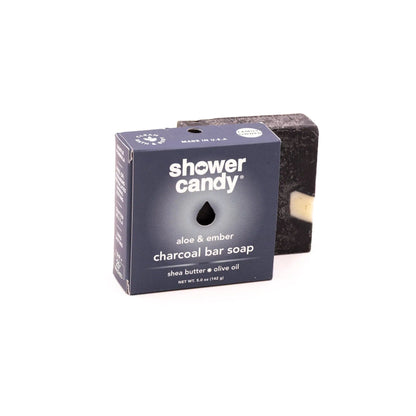 SHOWER CANDY Aloe &amp; Ember Charcoal Bar Soap
