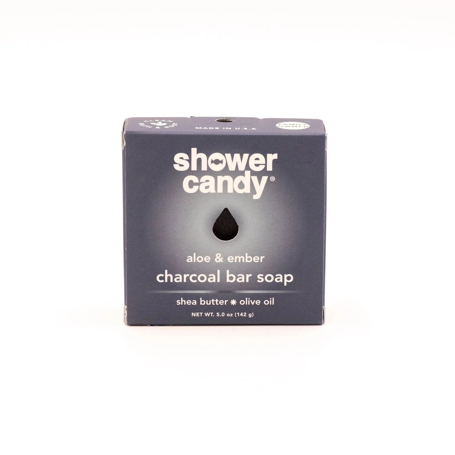SHOWER CANDY Aloe &amp; Ember Charcoal Bar Soap
