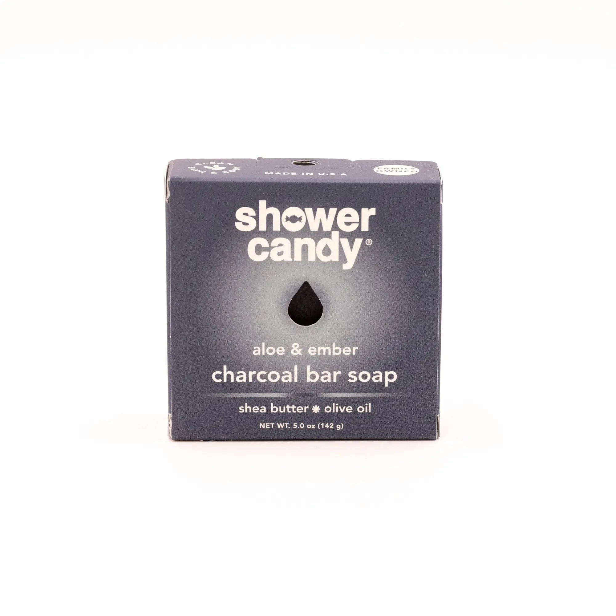 SHOWER CANDY Aloe &amp; Ember Charcoal Bar Soap