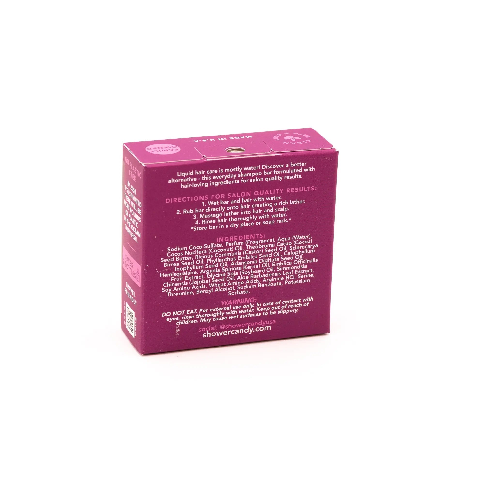 Argan Oil Bamboo Shampoo Bar for Curly Hair | Shower Candy