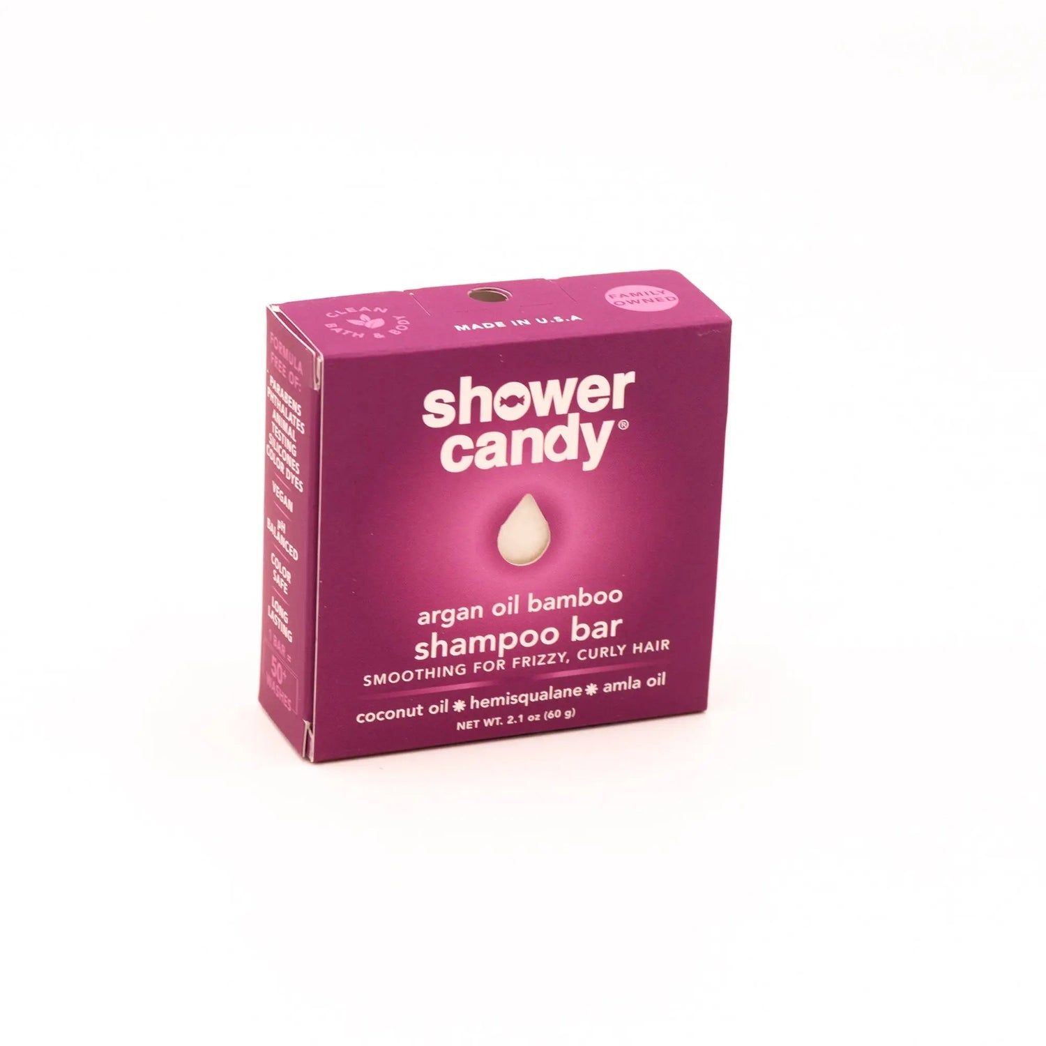 Argan Oil Bamboo Shampoo Bar for Curly Hair | Shower Candy