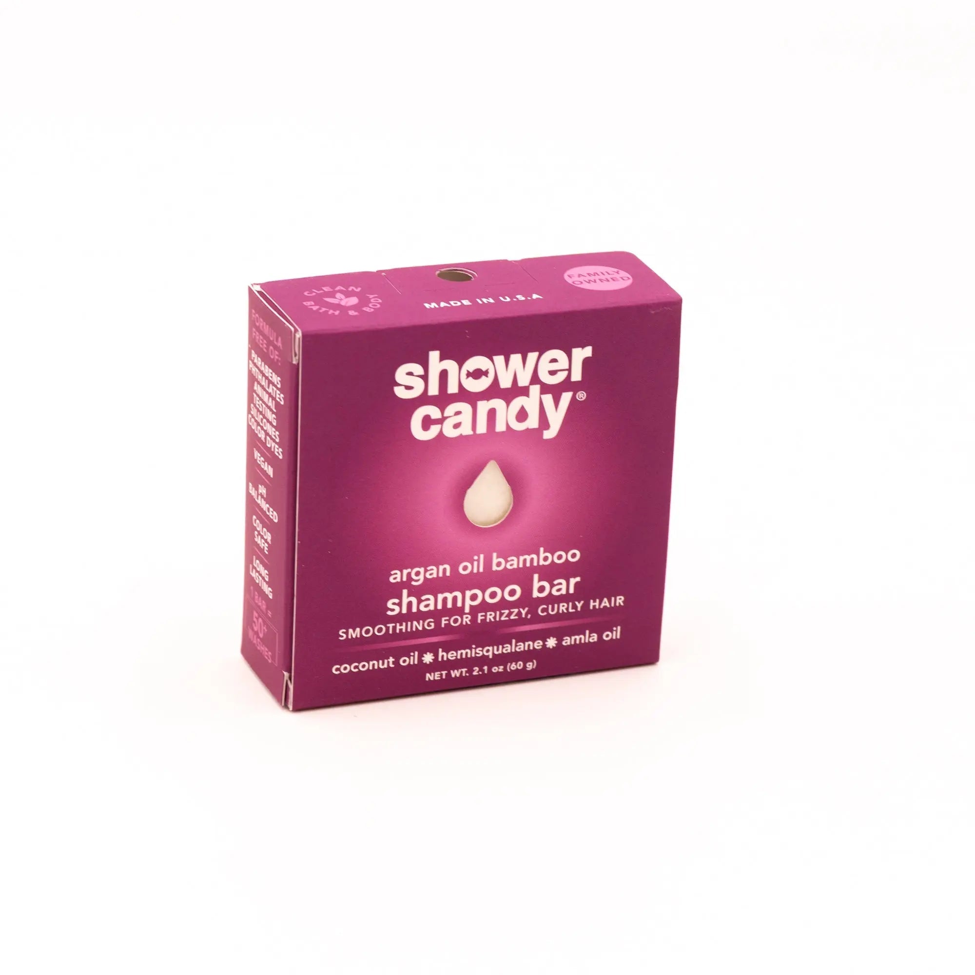 Argan Oil Bamboo Shampoo Bar for Curly Hair | Shower Candy