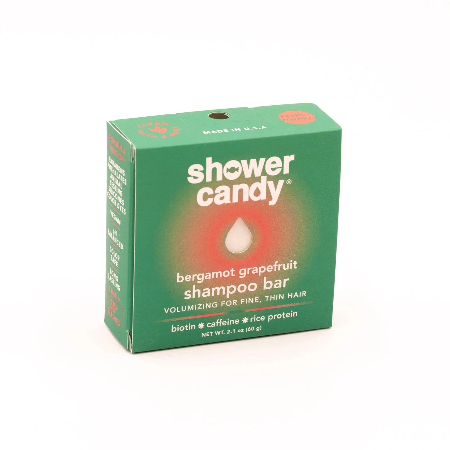 Bergamot Grapefruit Volumizing Shampoo Bar | Shower Candy - for Fine Hair