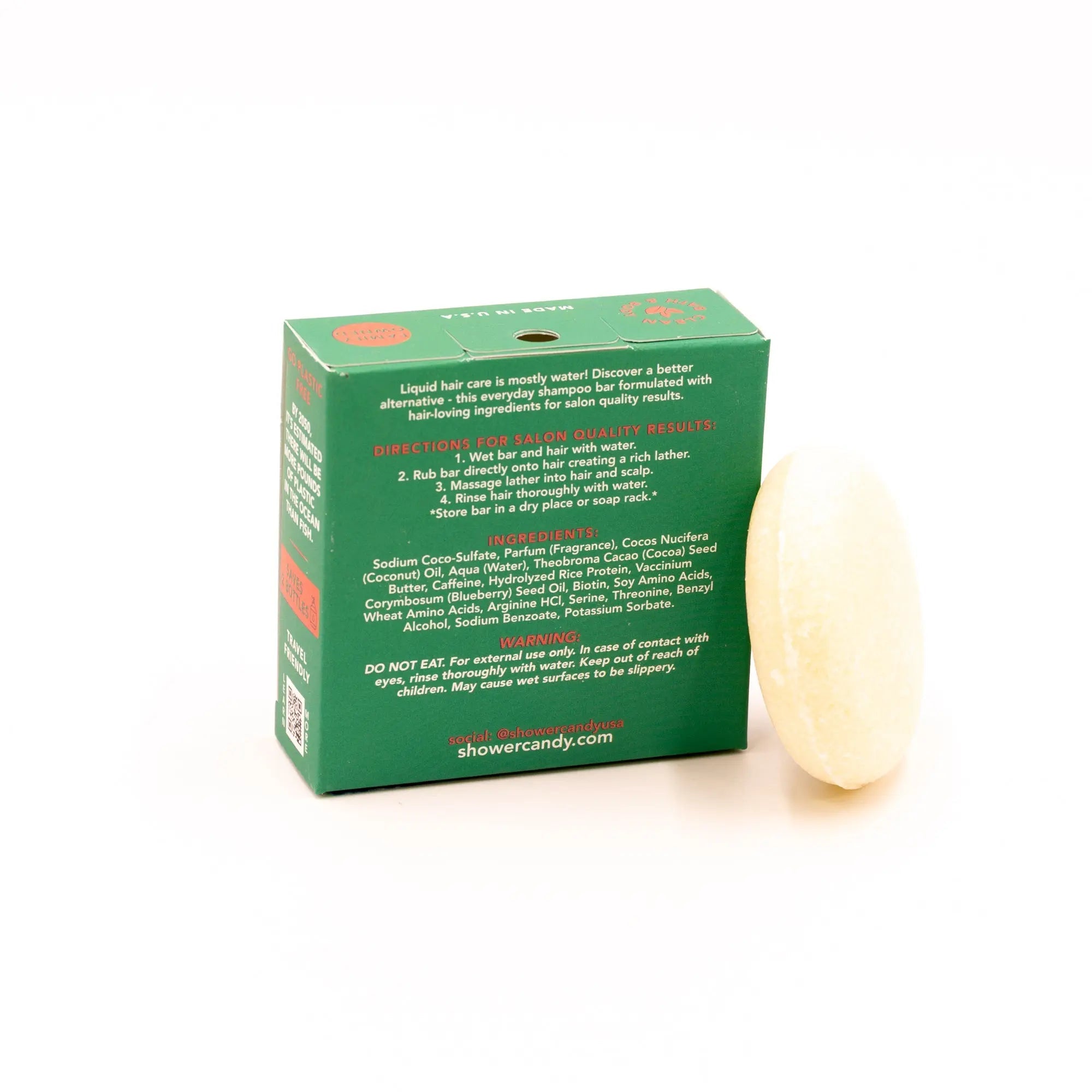 Bergamot Grapefruit Volumizing Shampoo Bar | Shower Candy - for Fine Hair