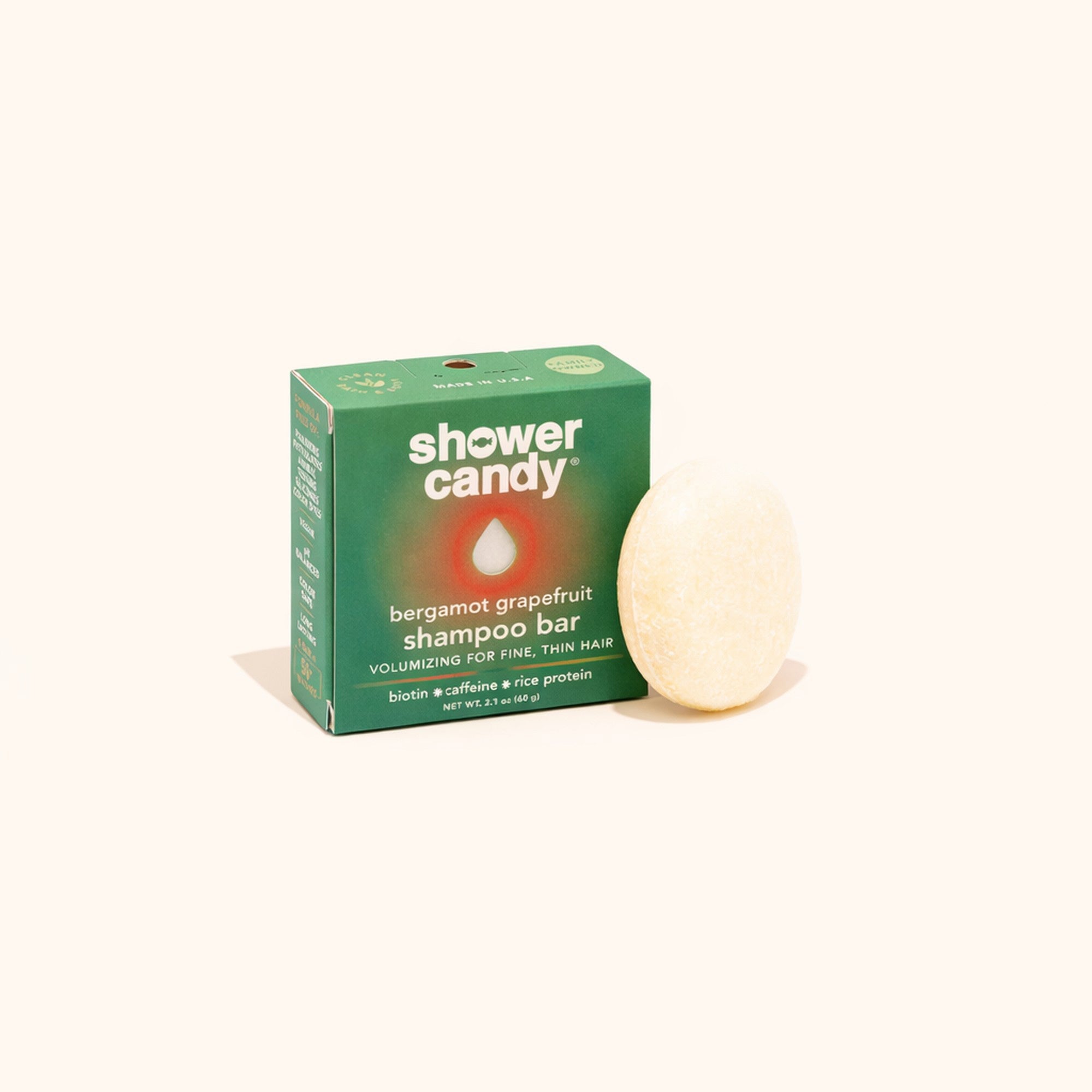 Bergamot Grapefruit Volumizing Shampoo Bar | Shower Candy - for Fine Hair