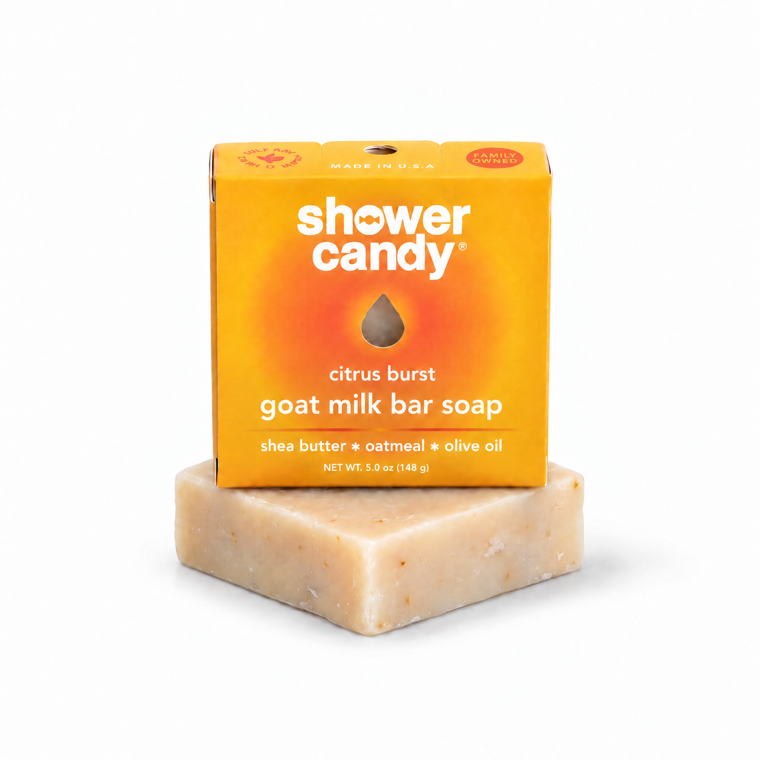 Citrus Burst Goat Milk Soap Bar | Shower Candy