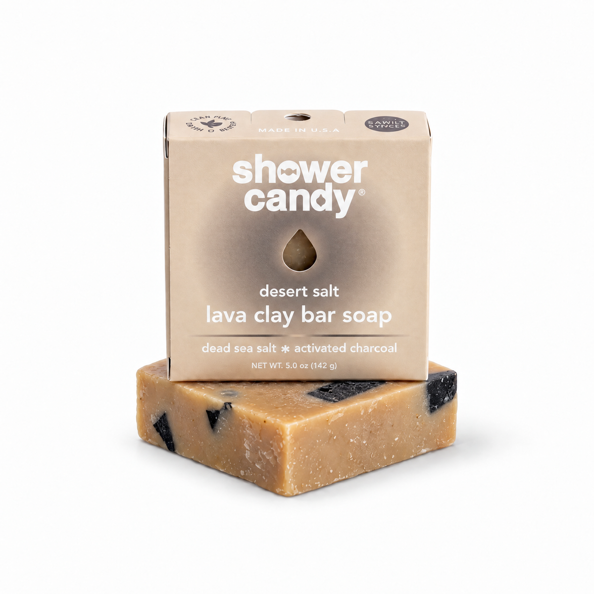 Desert Salt Lava Clay Body Wash Bar | Shower Candy