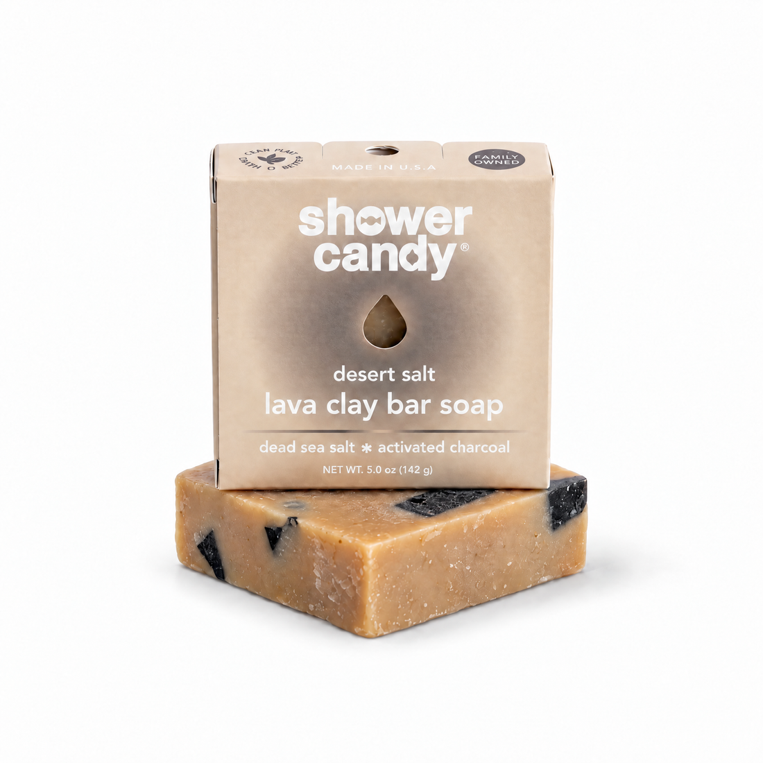 Desert Salt Lava Clay Body Wash Bar | Shower Candy