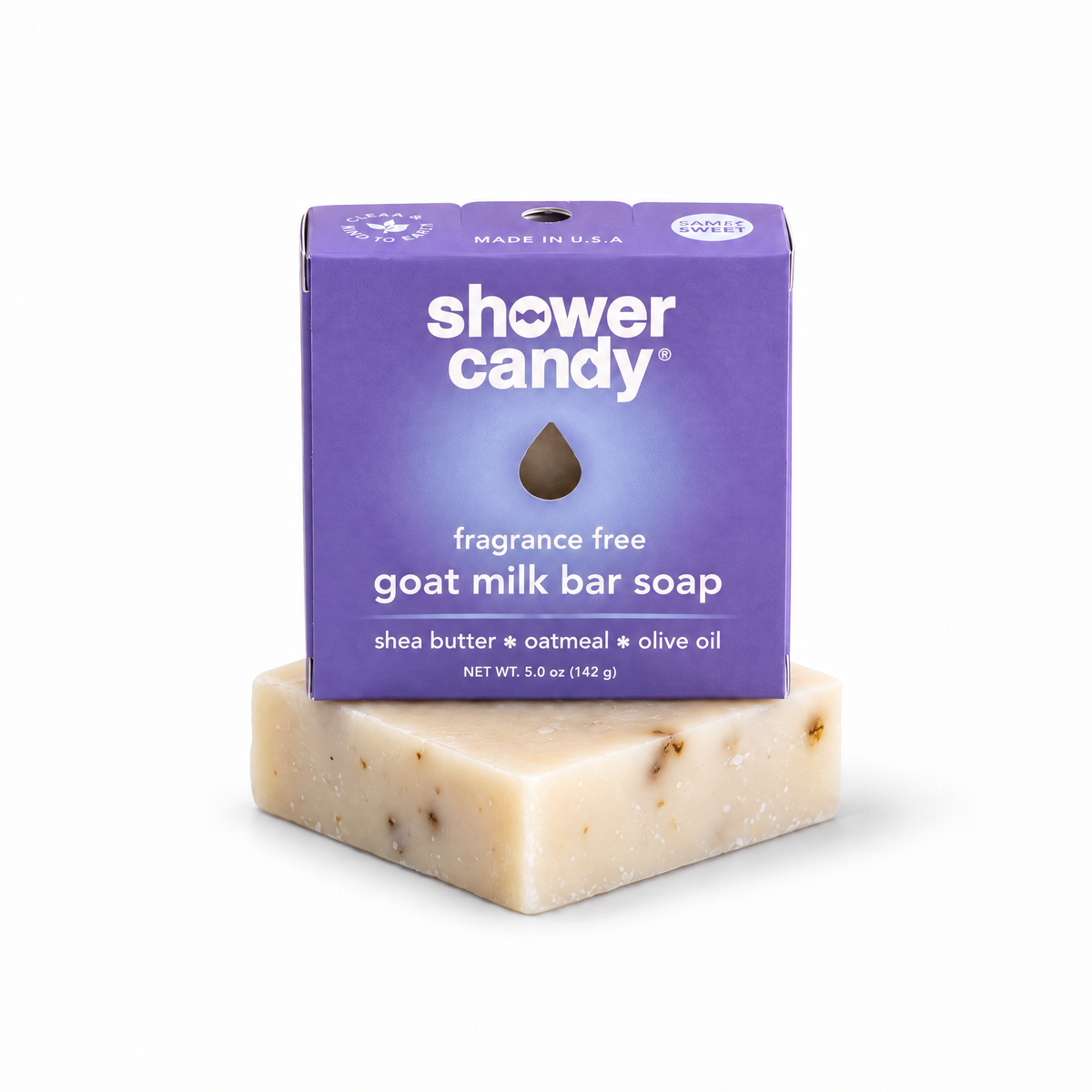 Fragrance Free Goat Milk Soap Bar | Shower Candy