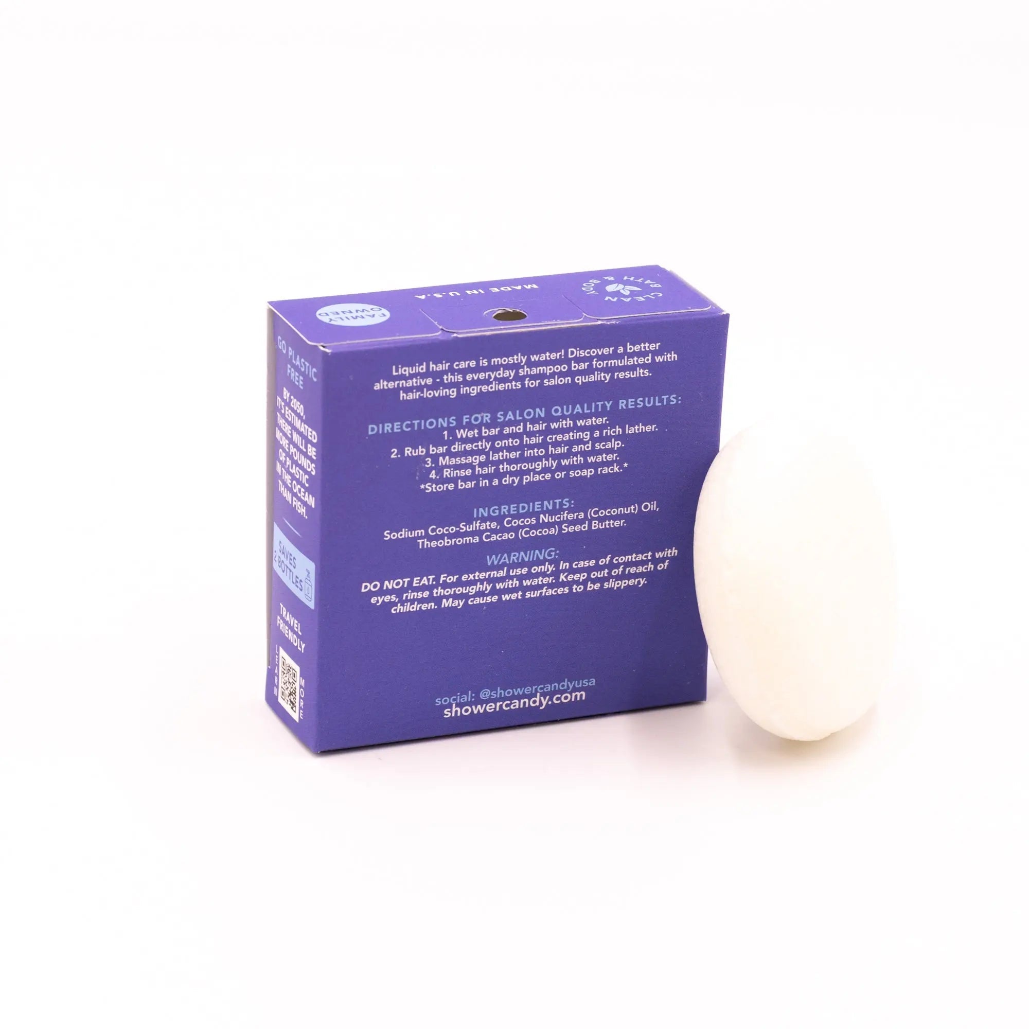 Fragrance Free Shampoo Bar | Shower Candy – Hydrating for All Hair Types