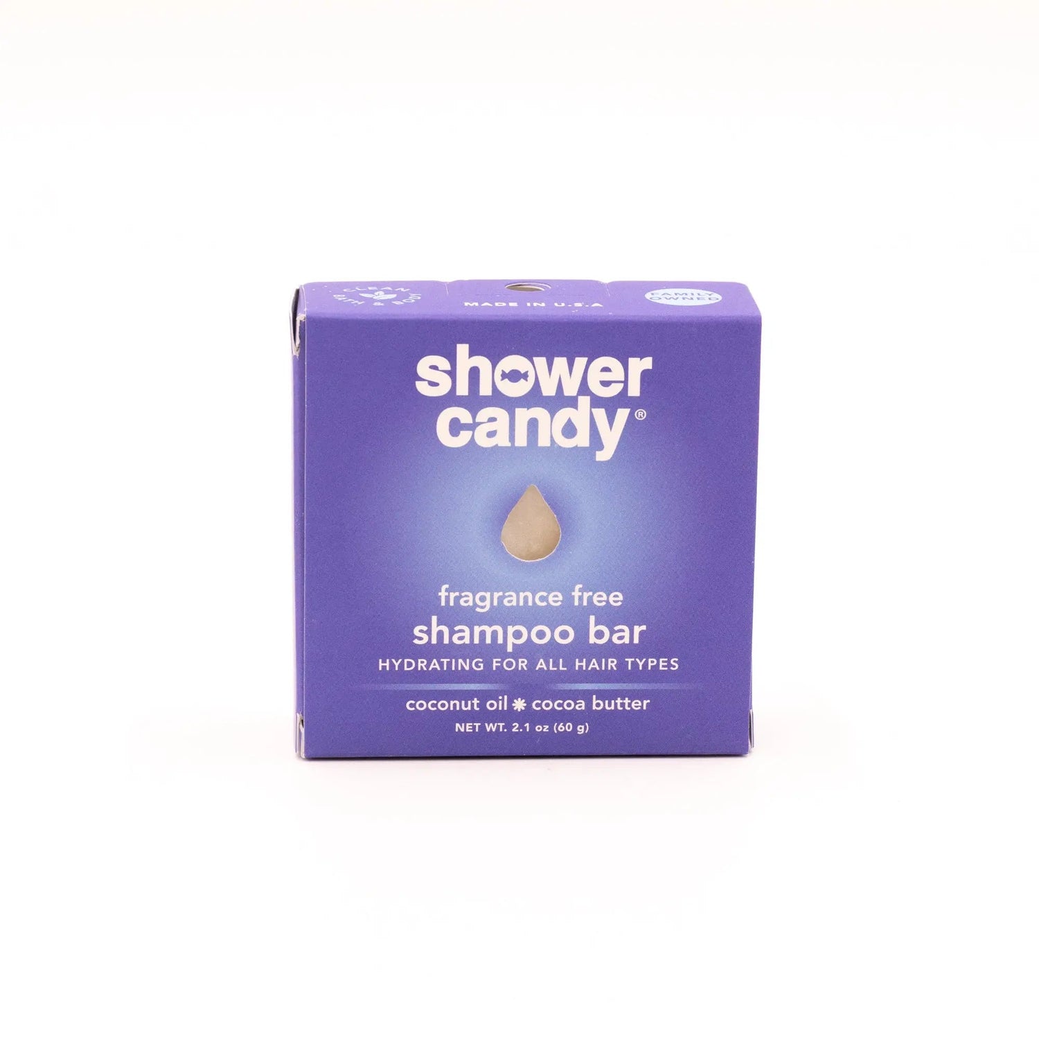 Fragrance Free Shampoo Bar | Shower Candy – Hydrating for All Hair Types