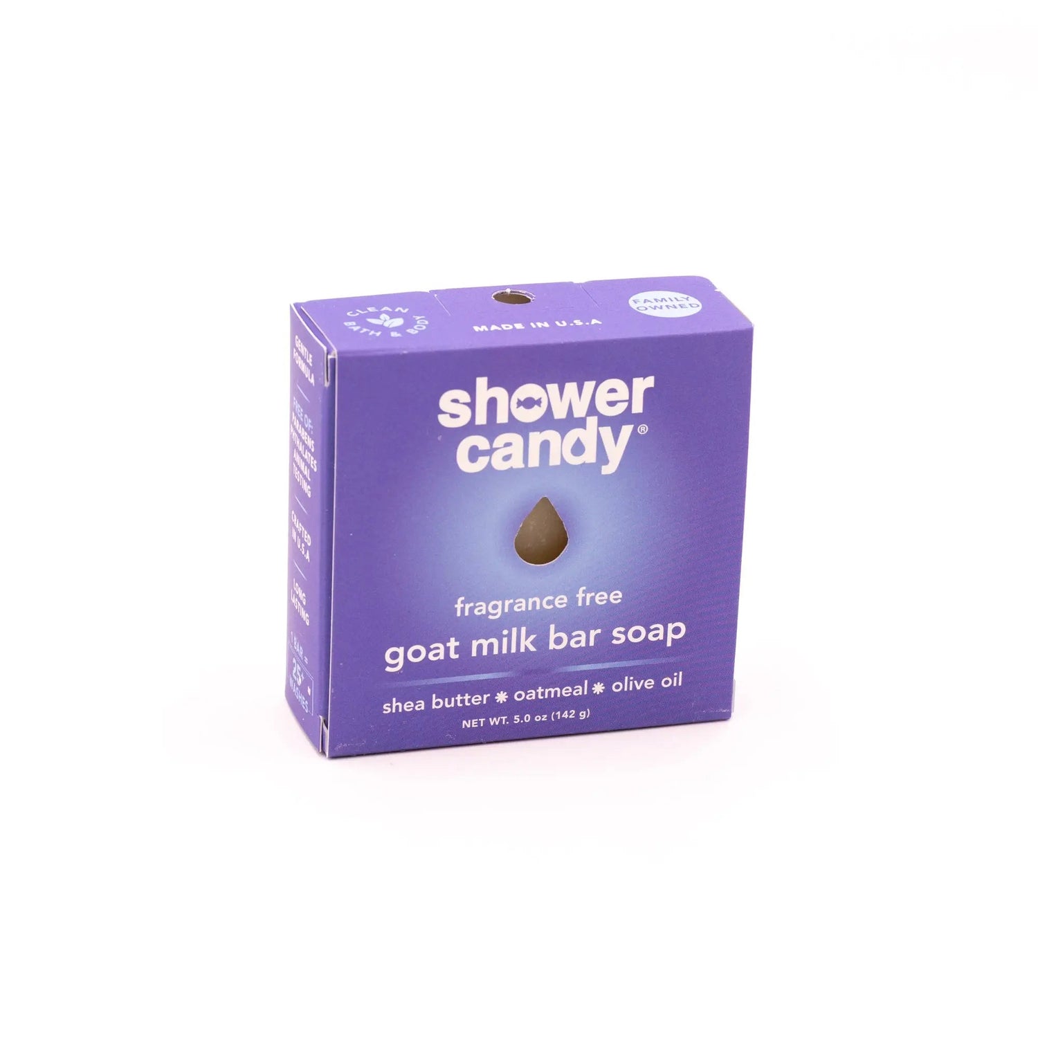 Fragrance Free Goat Milk Soap Bar | Shower Candy
