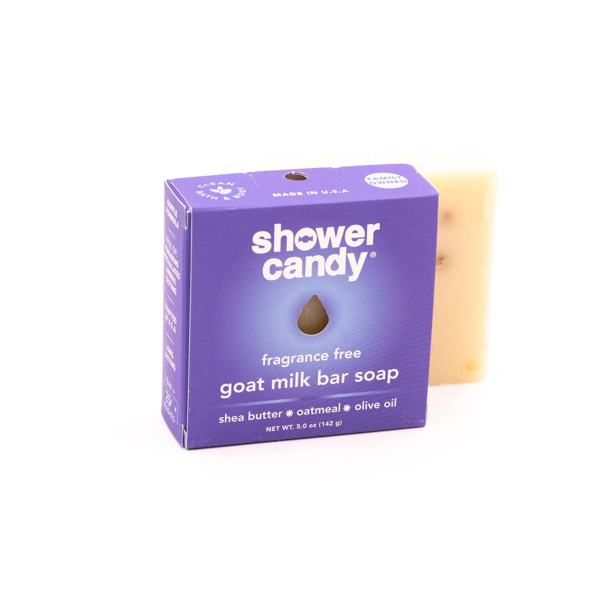Fragrance Free Goat Milk Soap Bar | Shower Candy