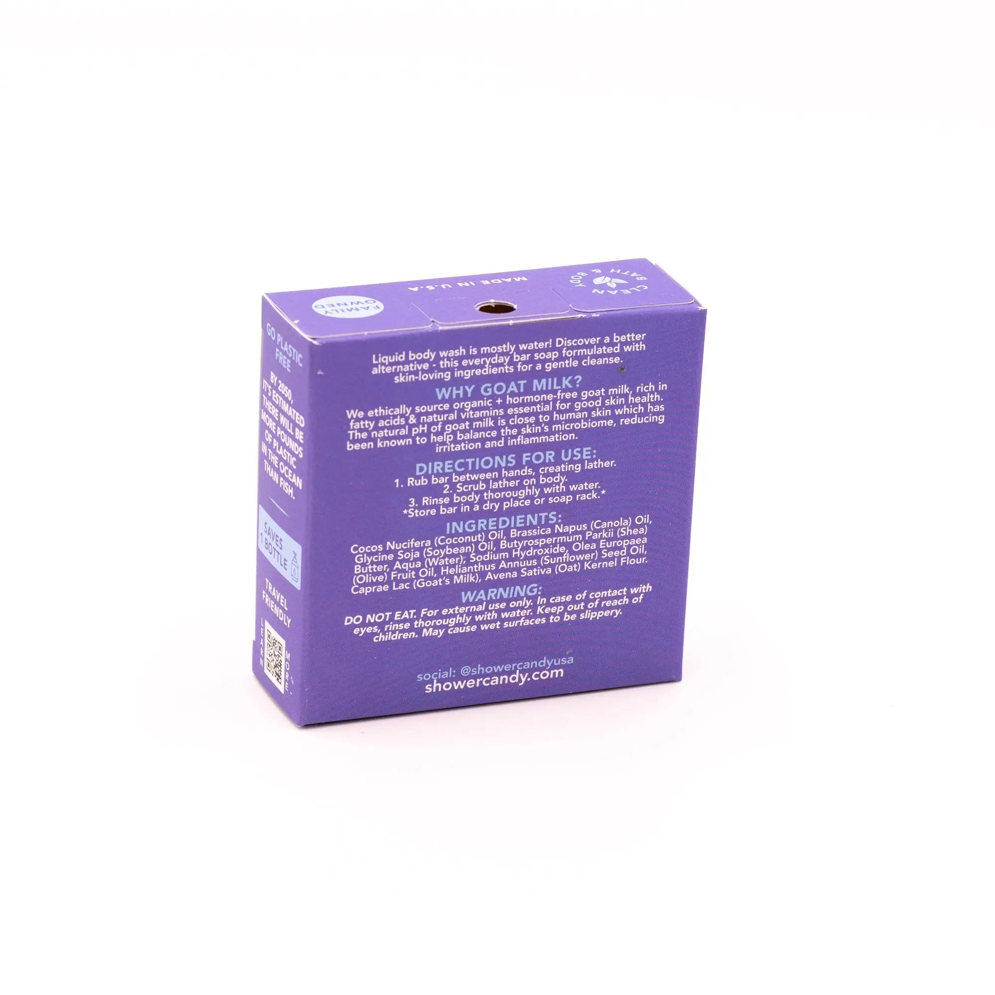 Fragrance Free Goat Milk Soap Bar | Shower Candy