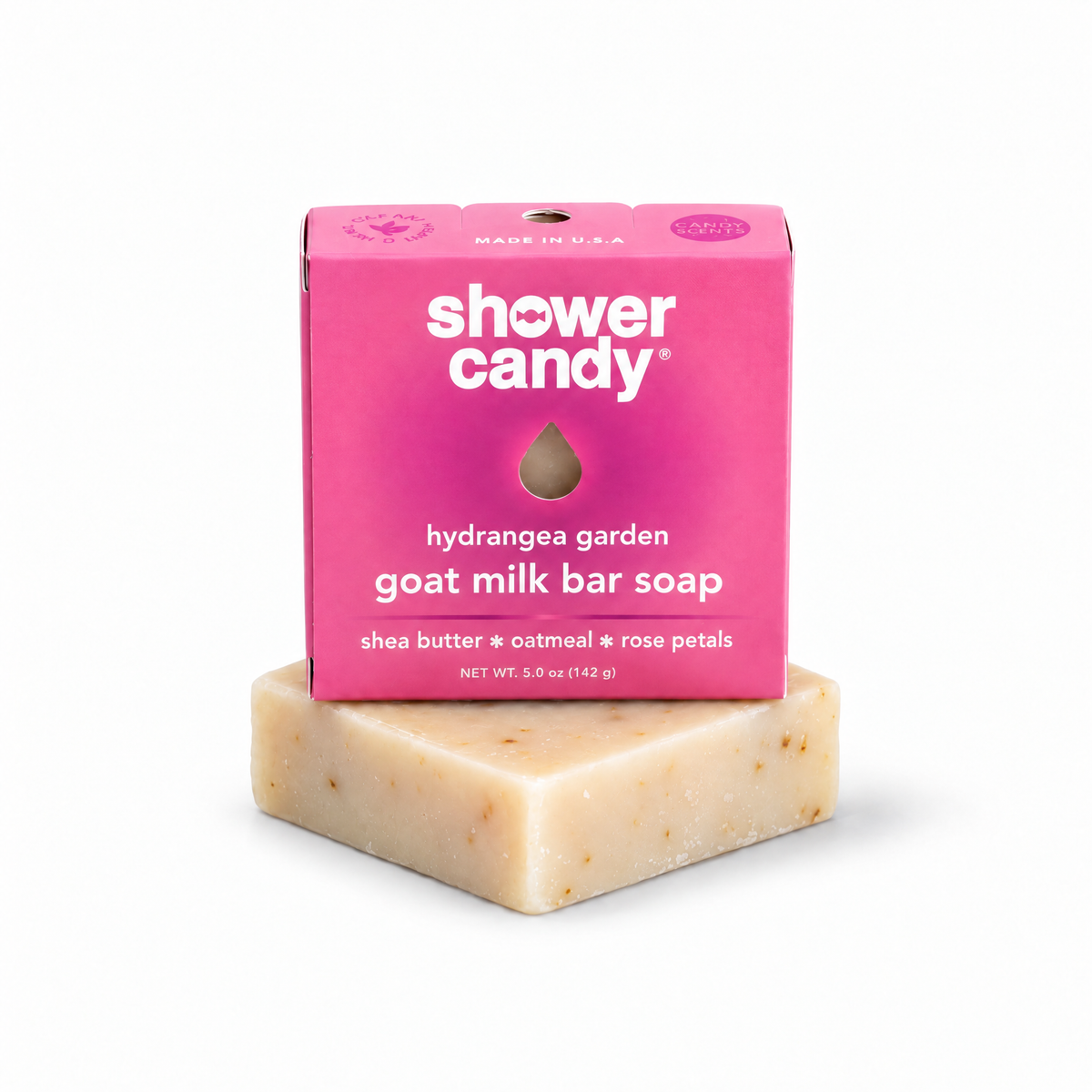 Hydrangea Garden Goat Milk Soap Bar | Shower Candy