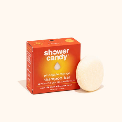 Pineapple Mango Shampoo Bar | Shower Candy – Repair for Dry, Damaged Hair