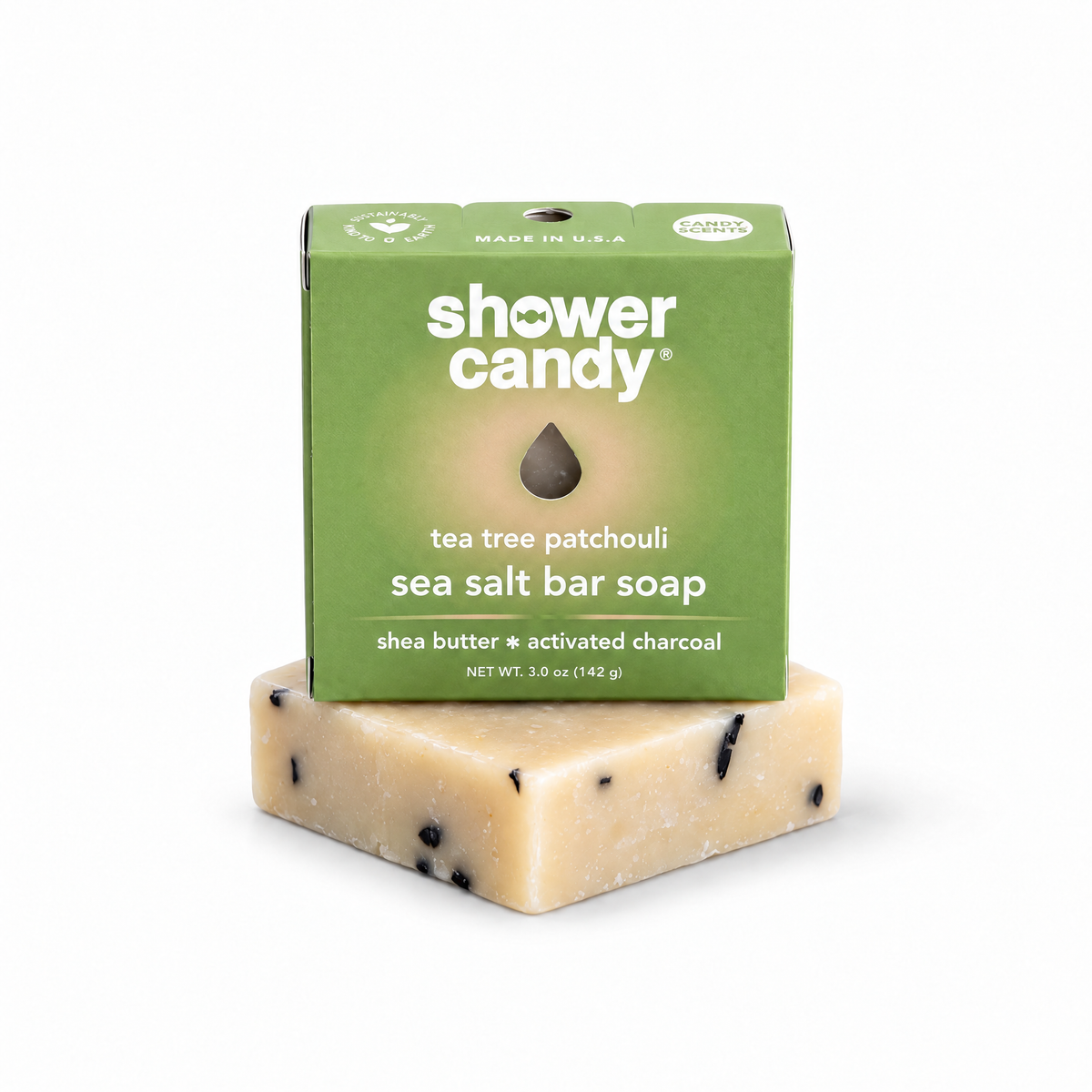 Tea Tree Patchouli Olive Oil Bar Soap | Shower Candy