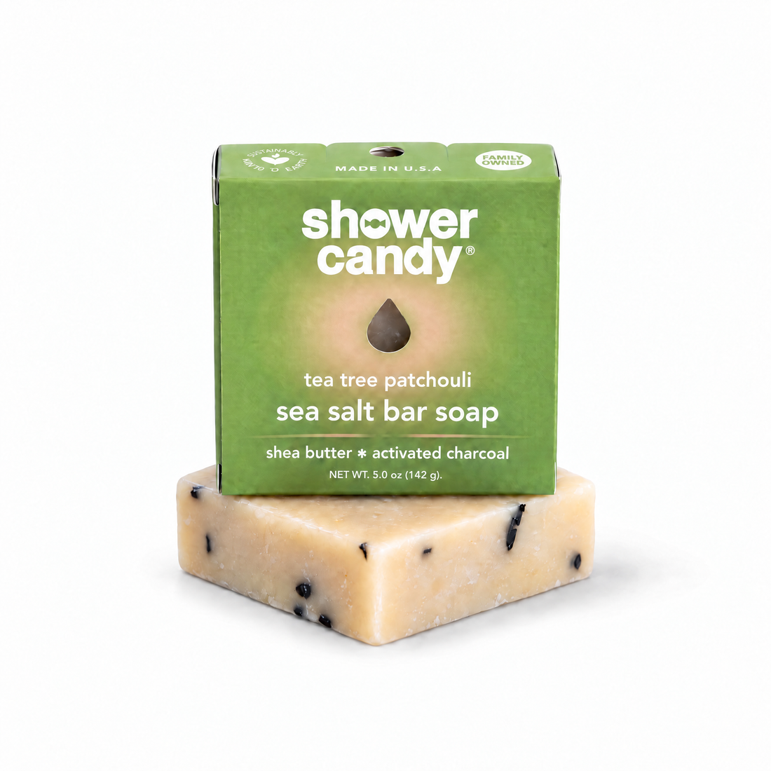 Tea Tree Patchouli Olive Oil Bar Soap | Shower Candy