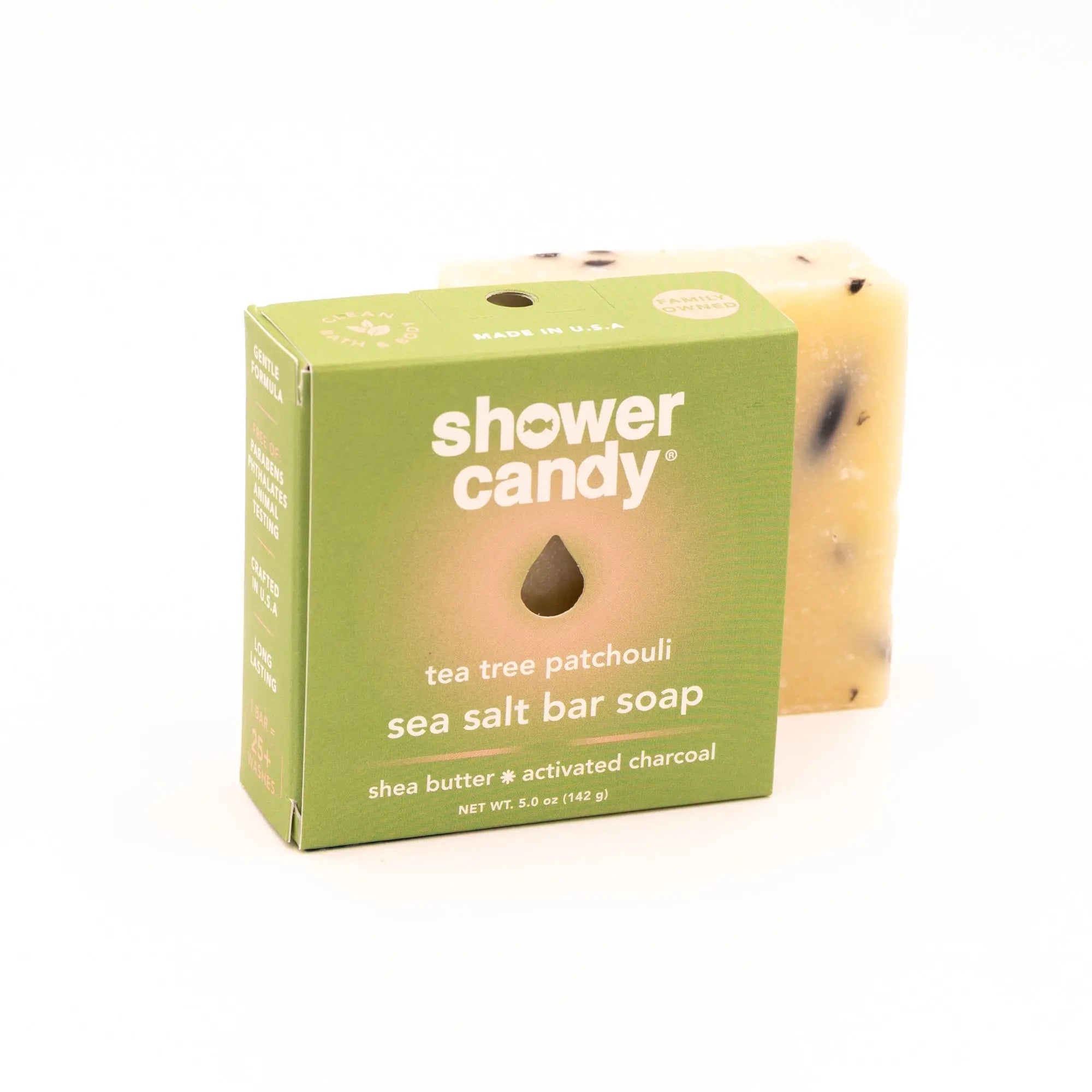 Tea Tree Patchouli Olive Oil Bar Soap | Shower Candy