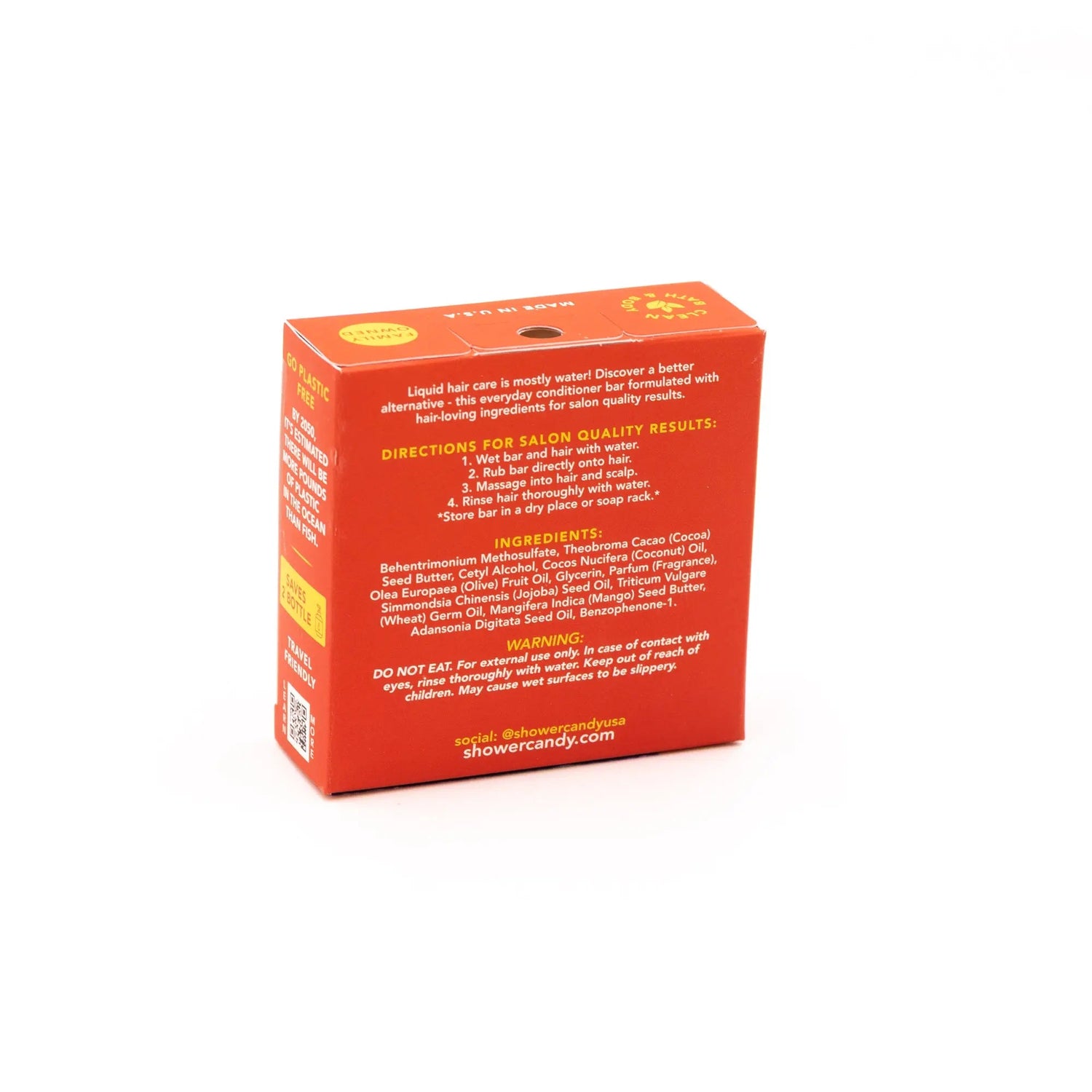 Pineapple Mango Conditioner Bar For All Hair Types | Shower Candy