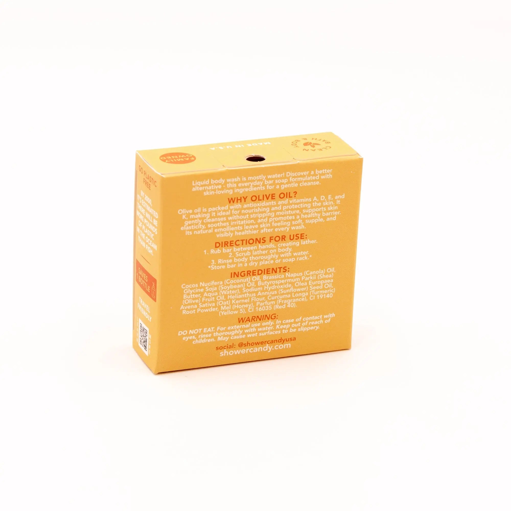 Turmeric Orange Olive Oil Bar Soap | Shower Candy