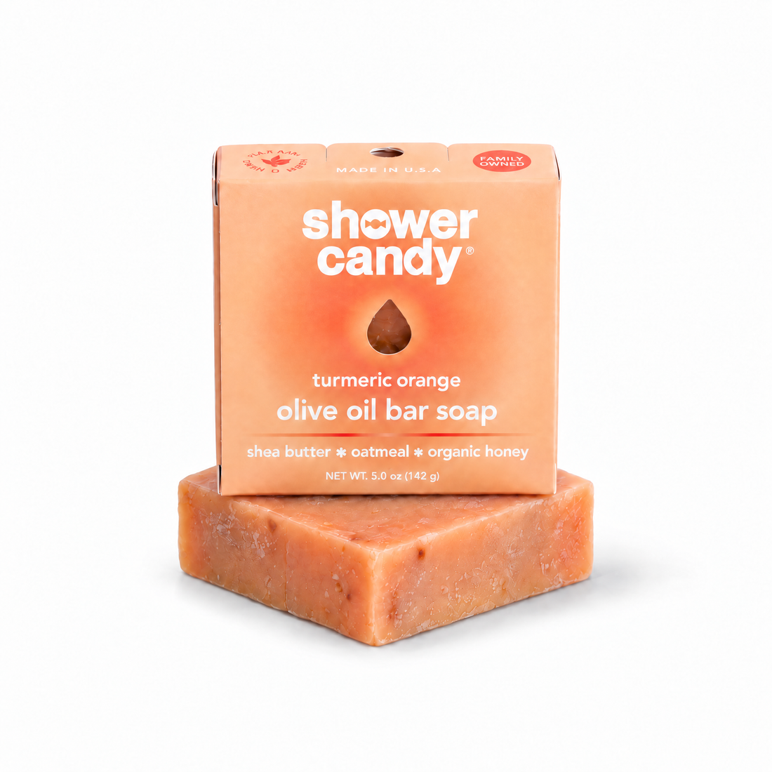 Turmeric Orange Olive Oil Bar Soap | Shower Candy