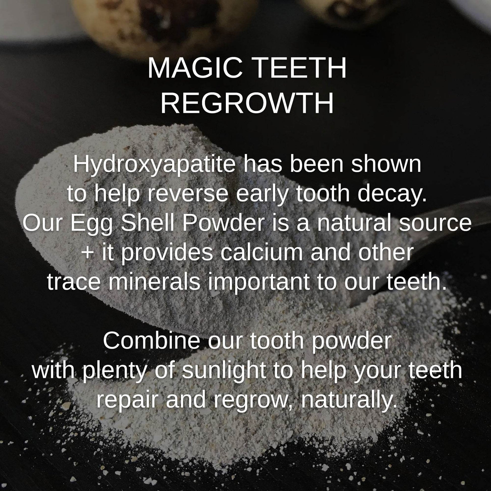 Magical Hydroxyapatite Cattle Bone & Egg Shell Tooth Powder by Shwally - My American Goods
