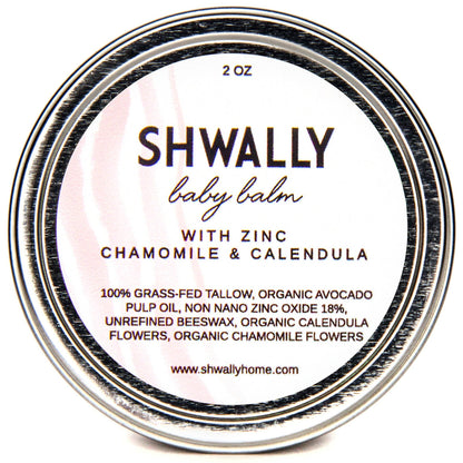 Zinc - Calendula &amp; Chamomile Baby Booty Diaper Cream 2 Oz - My American Goods