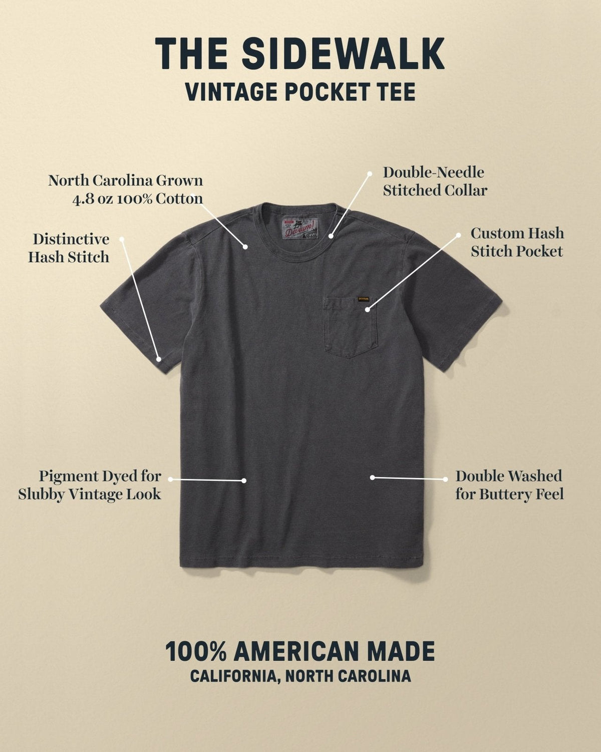 Sidewalk Vintage Pocket Tee