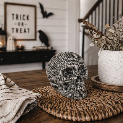 Gia Roma Halloween Resin Skull Gold