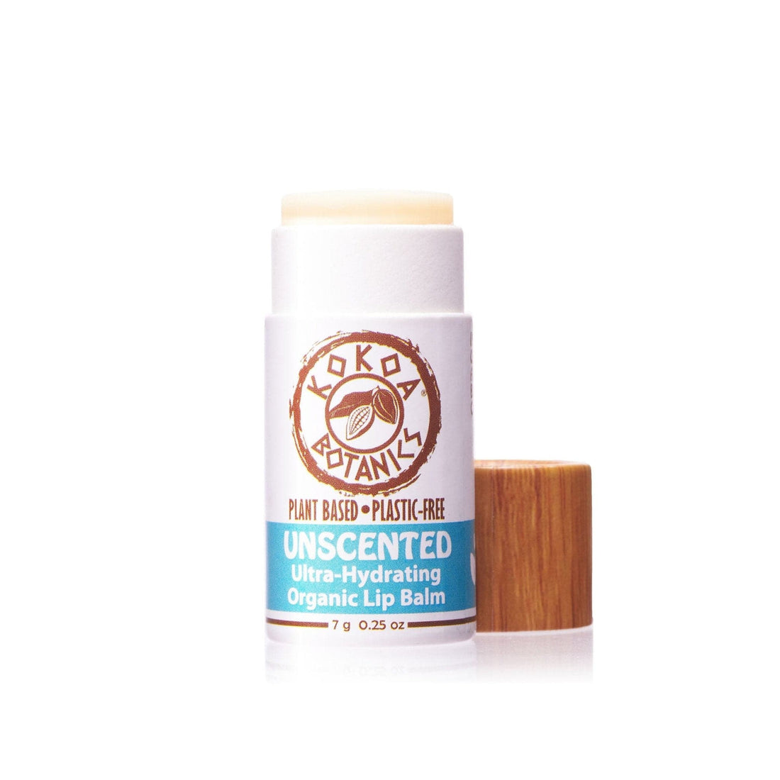 KOKOA BOTANICS Lip Balms &amp; Treatments UNSCENTED - Organic Vegan Lip Balm - Plastic Free .25 oz