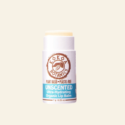 UNSCENTED - Organic Vegan Lip Balm - Plastic Free .25 oz
