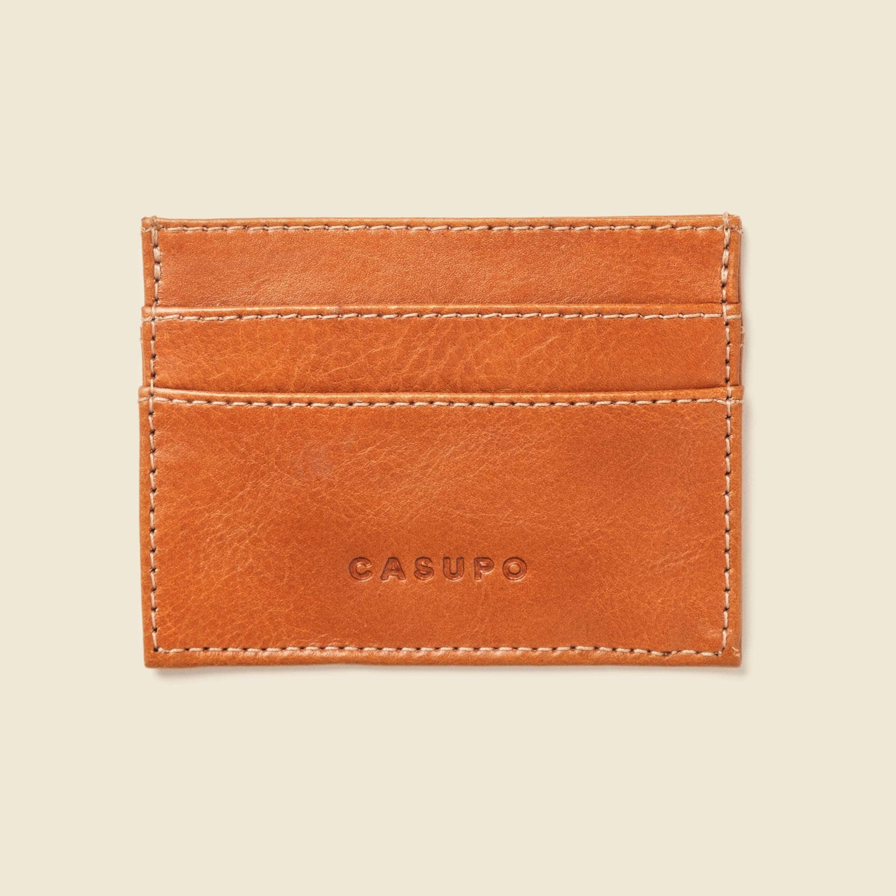 CASUPO Slim Card Holder Slim Card Holder Wallet with RFID Protection - Natural