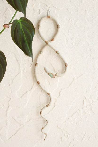 Carter + Rose Sylvia Mini Ceramic Wall Snake