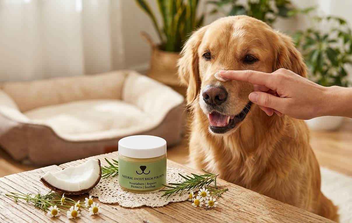 Pet Pampering Gift Box -All-Natural Pet Wellness Kit – Soothing Balms &amp; Herbal Coat Powder