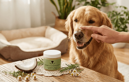 Lizush Pet Accessories Pet Pampering Gift Box -All-Natural Pet Wellness Kit – Soothing Balms &amp; Herbal Coat Powder